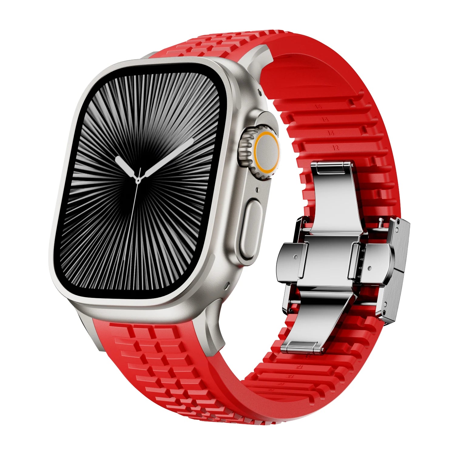 Silicone Sports Strap for Apple Watch Ultra 2/1 49mm Series 10 9 8 7 46mm 45mm 44mm Rubber Band for IWatch 6 5 4 3 42mm Bracelet